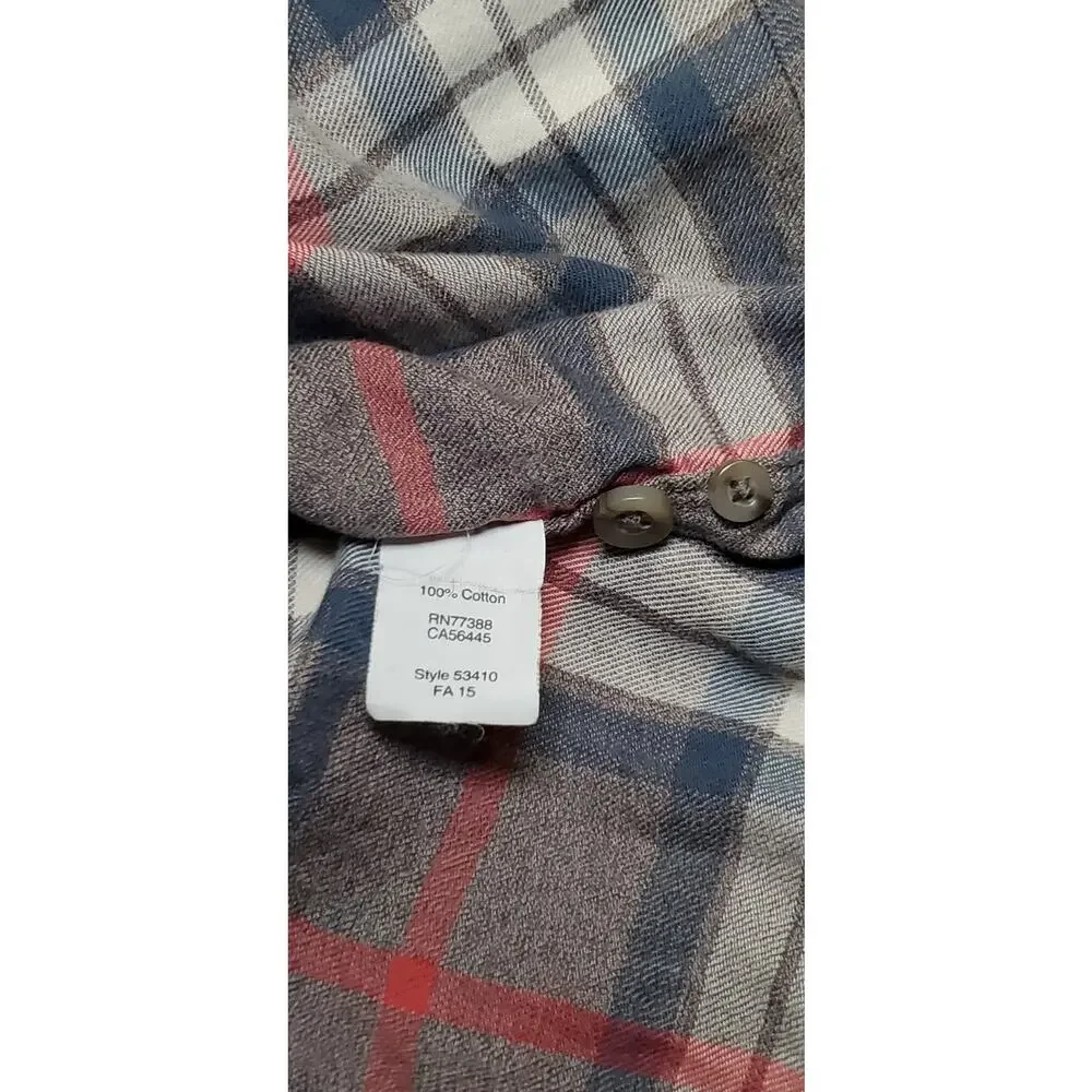 J.Crew Shirt Mens Sz L Slim Twill Button Down Shirt Long Sleeve Plaid Multicolor